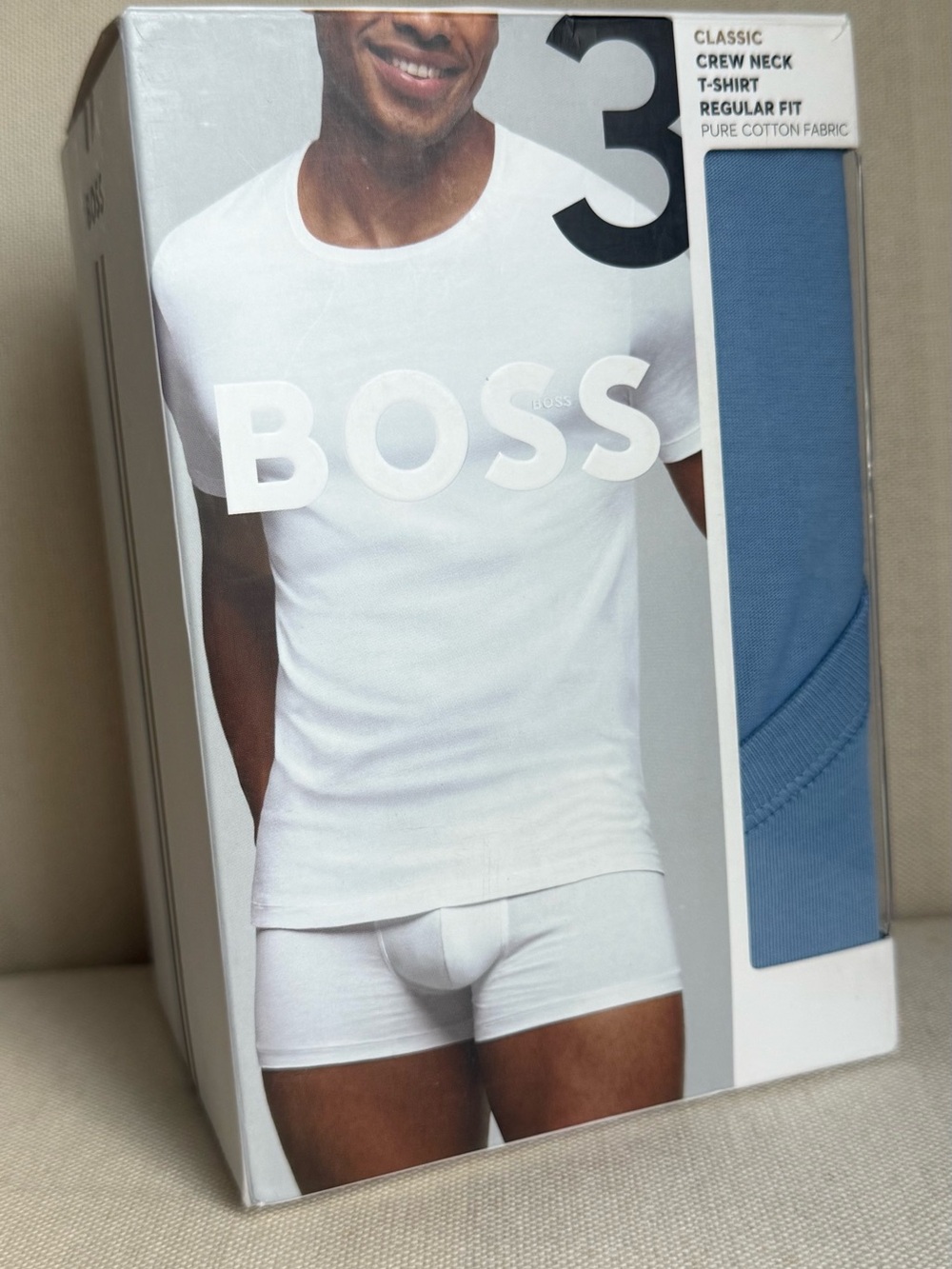 Boss Classic Crew Neck T-shirt Regular Fit Size XL Set Of 3 100% Cotton NWT